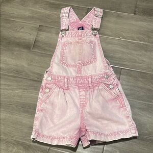 GAP Light Pink Denim Overalls